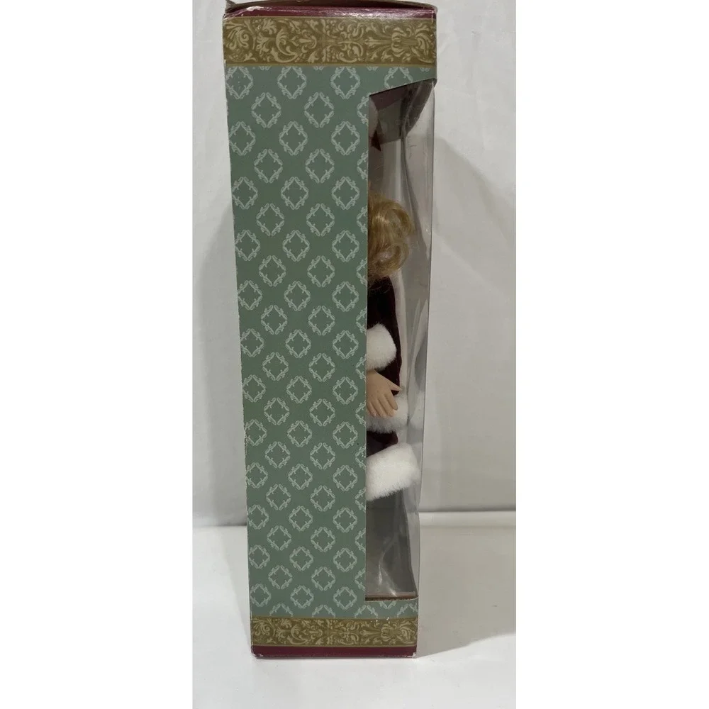 Classic Treasures Genuine Fine Bisque Porcelain Collectible Christmas Doll New‎
